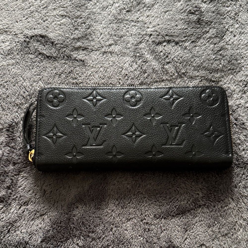 Louis Vuitton Black Monogram Long Wallet